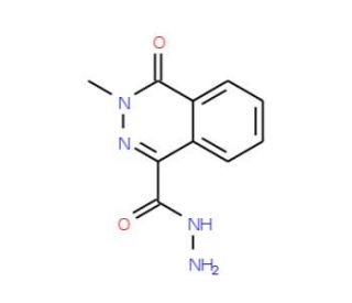 3-Methyl-4-oxo-3,4-dihydro-phthalazine-1-carboxylic acid hydrazide (CAS 99072-87-4) - chemical structure image