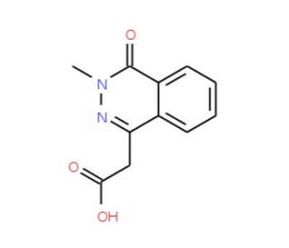 (3-methyl-4-oxo-3,4-dihydrophthalazin-1-yl)acetic acid (CAS 28081-52-9) - chemical structure image