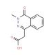 (3-methyl-4-oxo-3,4-dihydrophthalazin-1-yl)acetic acid (CAS 28081-52-9) - chemical structure image
