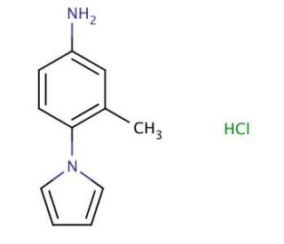 3-Methyl-4-pyrrol-1-yl-phenylamine hydrochloride - chemical structure image