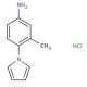 3-Methyl-4-pyrrol-1-yl-phenylamine hydrochloride - chemical structure image