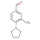 3-Methyl-4-pyrrolidin-1-yl-benzaldehyde (CAS 461033-80-7) - chemical structure image