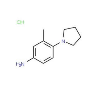 3-methyl-4-pyrrolidin-1-ylaniline hydrochloride (CAS 68155-75-9) - chemical structure image