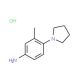 3-methyl-4-pyrrolidin-1-ylaniline hydrochloride (CAS 68155-75-9) - chemical structure image
