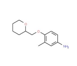 3-Methyl-4-(tetrahydro-2H-pyran-2-ylmethoxy)-phenylamine - chemical structure image