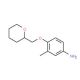 3-Methyl-4-(tetrahydro-2H-pyran-2-ylmethoxy)-phenylamine - chemical structure image