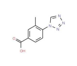 3-Methyl-4-tetrazol-1-yl-benzoic acid - chemical structure image