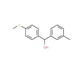 3-Methyl-4&prime;-(methylthio)benzhydrol (CAS 844683-33-6) - chemical structure image