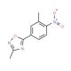 3-methyl-5-(3-methyl-4-nitrophenyl)-1,2,4-oxadiazole - chemical structure image