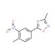 3-methyl-5-(4-methyl-3-nitrophenyl)-1,2,4-oxadiazole - chemical structure image