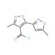 3-Methyl-5-(5-methylisoxazol-3-yl)isoxazole-4-carbonyl chloride (CAS 306936-71-0) - chemical structure image