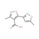 3-Methyl-5-(5-methylisoxazol-3-yl)isoxazole-4-carboxylic acid (CAS 849066-63-3) - chemical structure image