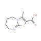 3-Methyl-5,6,7,8-tetrahydro-thiazolo[3,2-a][1,3]-diazepine-2-carboxylic acid - chemical structure image