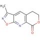 3-methyl-5,6-dihydro-8H-isoxazolo[5,4-b]pyrano[4,3-e]pyridin-8-one - chemical structure image