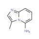 3-Methyl-5-aminoimidazo[1,2-a]pyridine (CAS 74420-50-1) - chemical structure image