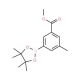 3-Methyl-5-methoxycarbonylphenylboronic acid, pinacol ester (CAS 929626-17-5) - chemical structure image