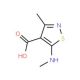 3-methyl-5-(methylamino)isothiazole-4-carboxylic acid - chemical structure image