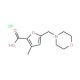 3-Methyl-5-morpholin-4-ylmethyl-furan-2-carboxylic acid hydrochloride - chemical structure image