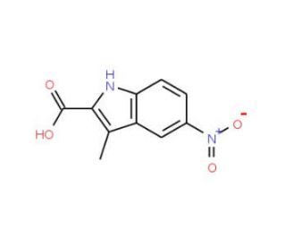 3-Methyl-5-nitro-1H-indole-2-carboxylic acid - chemical structure image