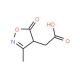 (3-methyl-5-oxo-4,5-dihydroisoxazol-4-yl)acetic acid - chemical structure image