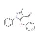 3-methyl-5-phenoxy-1-phenyl-1H-pyrazole-4-carbaldehyde (CAS 30241-46-4) - chemical structure image