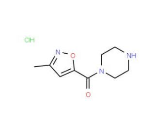 3-methyl-5-(piperazin-1-ylcarbonyl)-1,2-oxazole hydrochloride - chemical structure image