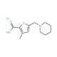 3-Methyl-5-piperidin-1-ylmethyl-furan-2-carboxylicacid hydrochloride - chemical structure image