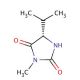 3-Methyl-5-(S)-isopropyl Hydantoin (CAS 71921-91-0) - chemical structure image