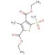 3-Methyl-5-sulfamoyl-thiophene-2,4-dicarboxylic acid diethyl ester - chemical structure image