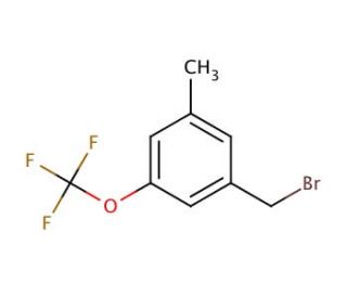 3-Methyl-5-(trifluoromethoxy)benzyl bromide - chemical structure image