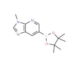 3-Methyl-6-(4,4,5,5-tetramethyl-1,3,2-dioxaborolan-2-yl)-3H-imidazo[4,5-b]pyridine (CAS 1257554-02-1) - chemical structure im