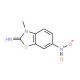 3-Methyl-6-nitro-3H-benzothiazol-2-ylideneamine (CAS 99700-95-5) - chemical structure image