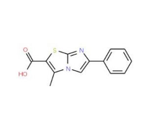 3-Methyl-6-phenyl-imidazo[2,1-b]thiazole-2-carboxylic acid - chemical structure image