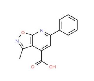 3-methyl-6-phenylisoxazolo[5,4-b]pyridine-4-carboxylic acid - chemical structure image