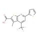 3-Methyl-6-thiophen-2-yl-4-trifluoromethyl-thieno[2,3-b]pyridine-2-carboxylic acid - chemical structure image