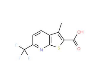 3-methyl-6-(trifluoromethyl)thieno[2,3-b]pyridine-2-carboxylic acid - chemical structure image