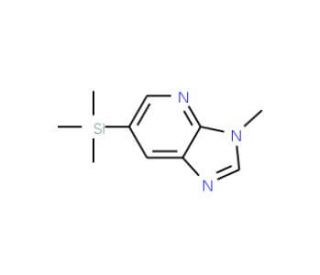 3-Methyl-6-(trimethylsilyl)-3H-imidazo[4,5-b]pyridine (CAS 1171920-66-3) - chemical structure image