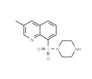 3-methyl-8-(piperazin-1-ylsulfonyl)quinoline - chemical structure image