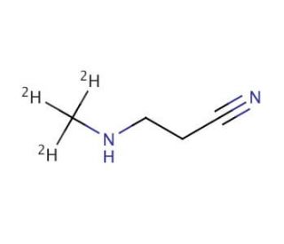 (3-Methyl-d3-amino)propionitrile (CAS 1216852-82-2) - chemical structure image