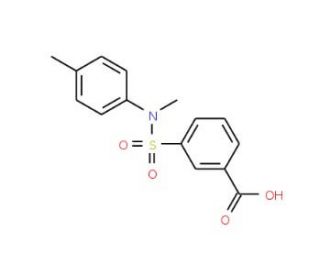 3-(Methyl-p-tolyl-sulfamoyl)-benzoic acid - chemical structure image