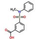 3-(Methyl-phenyl-sulfamoyl)-benzoic acid - chemical structure image