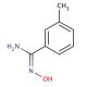 3-Methylbenzamide oxime (CAS 40067-82-1) - chemical structure image