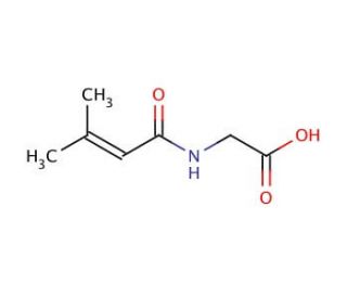 3-Methylcrotonyl Glycine (CAS 33008-07-0) - chemical structure image