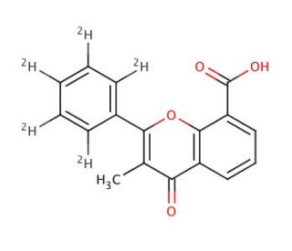 3-Methylflavone-8-carboxylic Acid-d5 (CAS 1189883-79-1) - chemical structure image