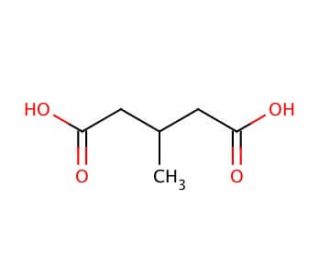 3-Methylglutaric acid (CAS 626-51-7) - chemical structure image
