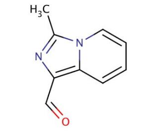 3-methylimidazo[1,5-a]pyridine-1-carbaldehyde (CAS 610276-97-6) - chemical structure image
