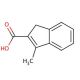 3-Methylindene-2-carboxylic acid (CAS 34225-81-5) - chemical structure image