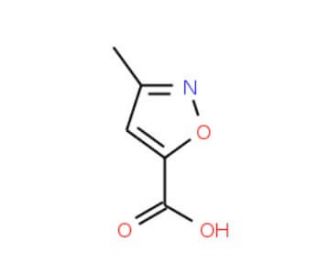 3-Methylisoxazole-5-carboxylic acid (CAS 4857-42-5) - chemical structure image