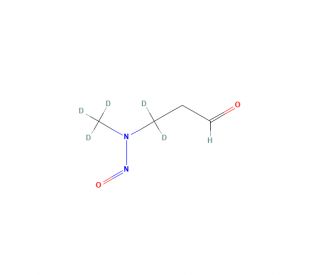 3-(Methylnitrosamino)propanal-d5 (CAS 1330277-32-1) - chemical structure image