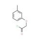 (3-methylphenoxy)acetyl chloride (CAS 40926-72-5) - chemical structure image